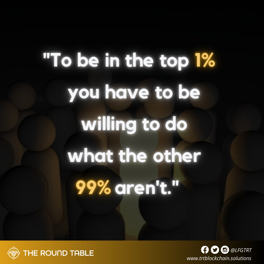 LFGTRT's tweet photo. If you want to stand out, you need to be different. Having your unique ideology and following it to the end by any means until you reach whatever your goal is, that is how one can be successful.

#Cryptocurrency 
#NFT 
#MondayMotivations
#TheRoundTable https://t.co/HbZwhVfq8m