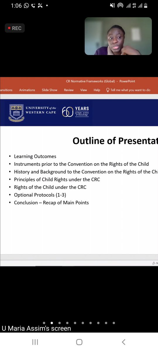 Afternoon Session on #AHRC2022_CRA with Professor Maria Assim. The knowledge shared so far has been eye-opening.
Key musing for me: #Children present themselves in a variety of ways.
<a href="/CHR_HumanRights/">CentreForHumanRights</a> <a href="/UPChildLaw/">Centre for Child Law</a> <a href="/UWC_DOI/">DullahOmarInstitute</a>