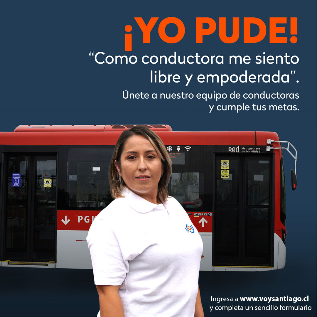 VoySantiago's tweet photo. ❤️🧡Si tienes Licencia B por más de dos años, inscríbete en los cursos que iniciaremos para que más mujeres puedan obtener su licencia profesional A3🚍y formar parte de nuestro equipo de conductoras.
¡Te esperamos!
#YoPude
@Transantiago @Red_Movilidad @MTTChile @MTTStgo @DTPMet https://t.co/ibvDQF3HMG