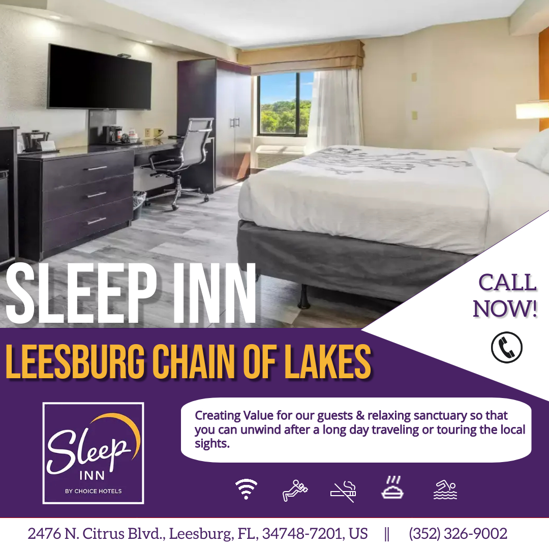 leesburgflhotel's tweet photo. Fun, Stylish, Happy Stay with us!❤️😊
Sleep Inn Leesburg Chain of Lakes!👍👌
Discover new Places and amazing attractions within!✔️
Call Today! -> (352) 326-9002📱
.
.
#sleepinn #leesburg #choice #stay #centralflorida #sleepinnleesburg #hotel #FL #Travel #journey #family #fun https://t.co/NeyvQcpqmC