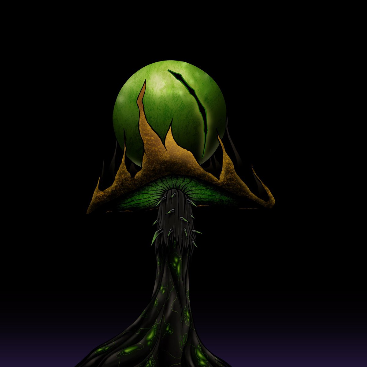 artbyjacksont's tweet photo. Messing around with different versions of this mushroom.. ✍️🍄 
#nftcommunity #nftartist #nft #nfts https://t.co/bnrGERt3xo