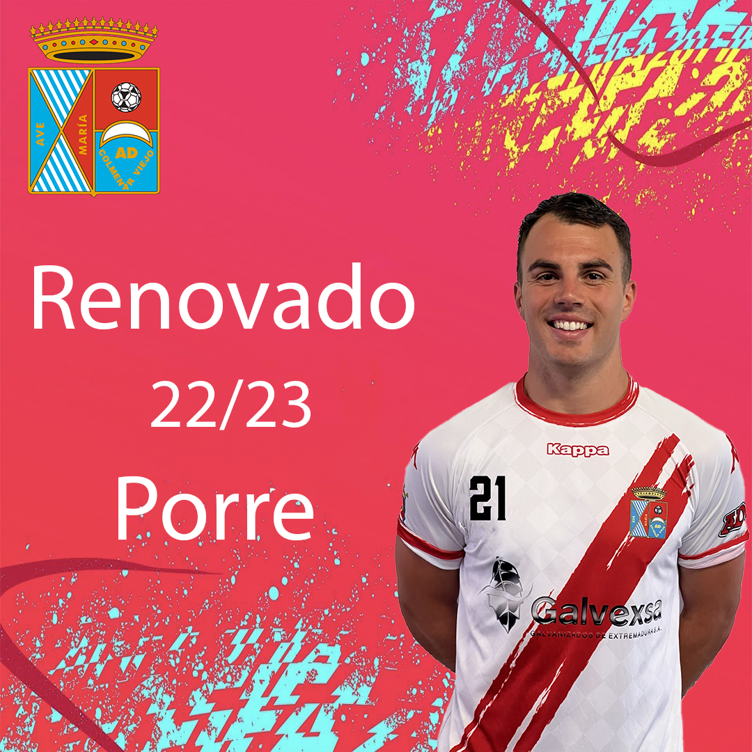 adcolmenarviejo's tweet photo. PRIMER EQUIPO | RENOVACIÓN

El delantero de moda, el máximo goleador de la liga, una temporada más en la @adcolmenarviejo.

Grande Porre 💪

#VamosColmenar

#SienteADCV 
#AupaAgrupa https://t.co/FtjuXUkJjK
