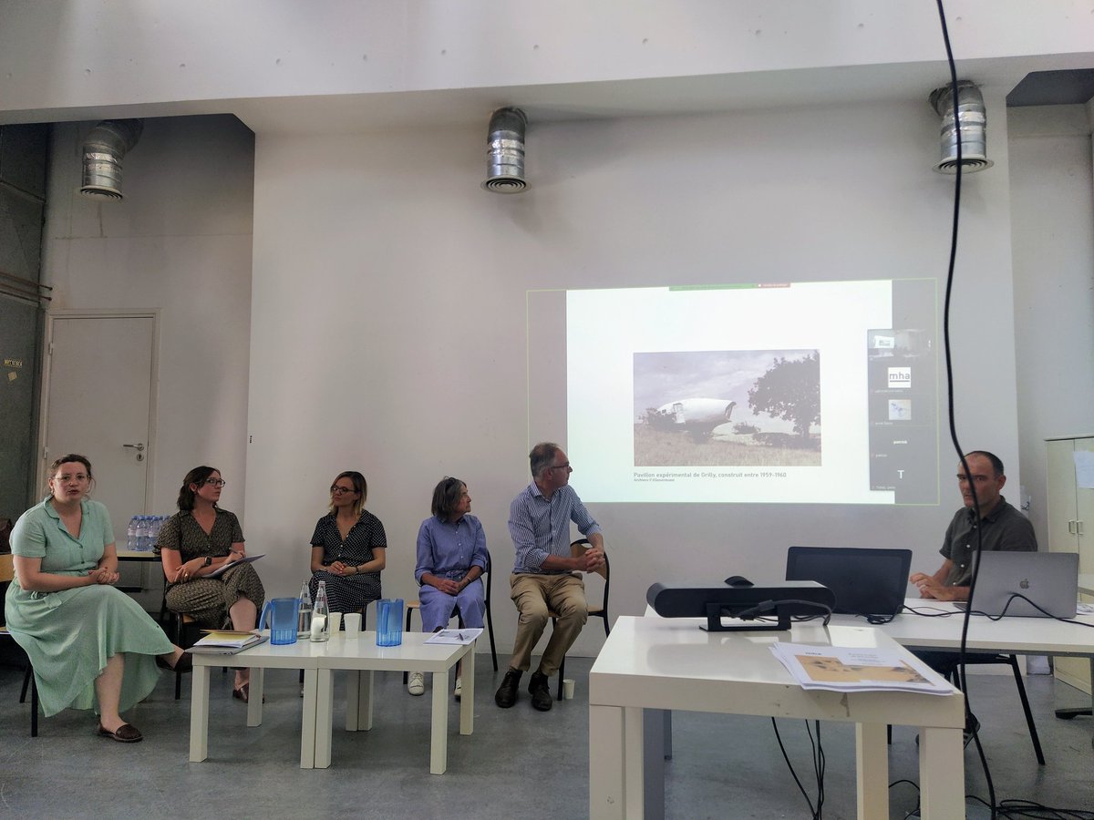 La journée d'étude commence par une table-ronde autour de l'architecte Claude Costy !
#ENSAG #teamarchi