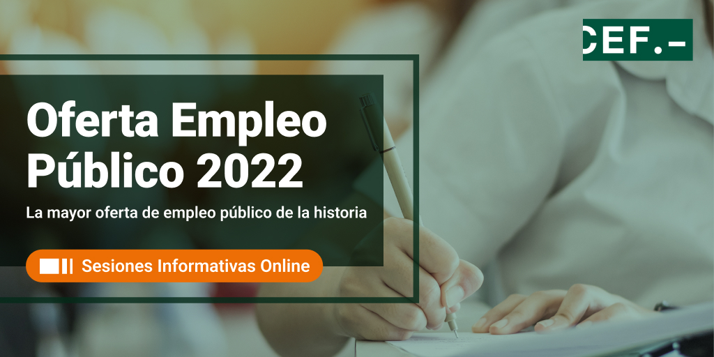 estudiosCEF's tweet photo. 🤔💭¿Pensando en opositar? ¡Ahora es el momento!
💻 Conéctate a partir del 23 de junio a nuestras SESIONES INFORMATIVAS ONLINE sobre #oposiciones, descubre el #MetodoCEF, resuelve tus dudas y todo lo que debes saber sobre la #OEP 2022.
👉 Inscríbete ⤵
https://t.co/d0JETDtiGs https://t.co/MEzkd4ytAP