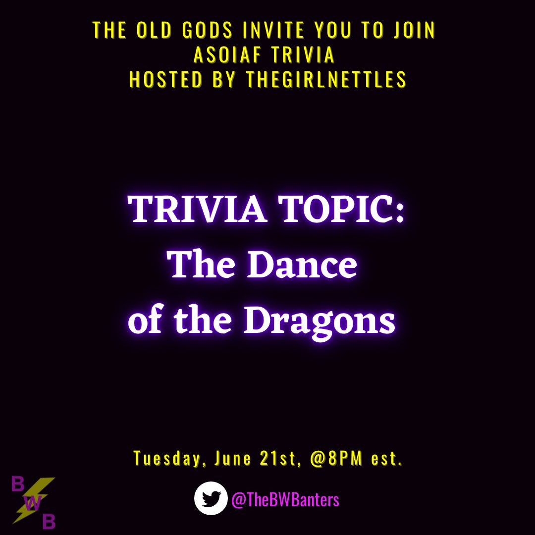 TheBWBanters's tweet photo. Tomorrow is trivia night with @girlnettles ! https://t.co/uLi7mS9c6Z