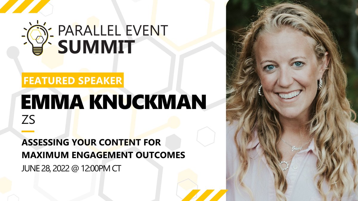 beedanceagency's tweet photo. We are excited to announce that Emma Knuckman, Events Lead at ZS, will be joining us as featured speaker for the Parallel Event Summit!
Register here: https://t.co/YrZpsZbzig
#eventprofs #parallelevent #eventstrategy https://t.co/wIKMtb2d6T