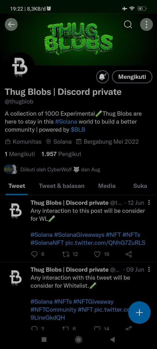 KoKolegit9's tweet photo. scammer Don't follow him, I won solana 2 weeks he doesn't respond I've tried but he doesn't want to be responsible for his project @thugblob 

please help me to report him because you have collab with him @nftjakey @TheSolanaBoss @koolk123456 https://t.co/qNSJoaGXWc