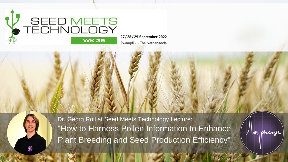 Dr. Georg Röll will speak at <a href="/SeedmTechnology/">Seed meets Technology</a> - on Tuesday, September 27th.

In his lecture, he will talk about the importance of #PollenQuality and how the information retrieved can improve #plantbreeding and make #seedproduction more efficient.
 -> bit.ly/3tMtLJc