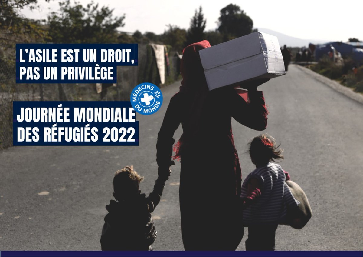 L'asile est un droit humain. Aucune discrimination ne doit être faite envers les personnes en quête de protection. #Journéemondialedesréfugiés2022 #WorldRefugeeDay2022