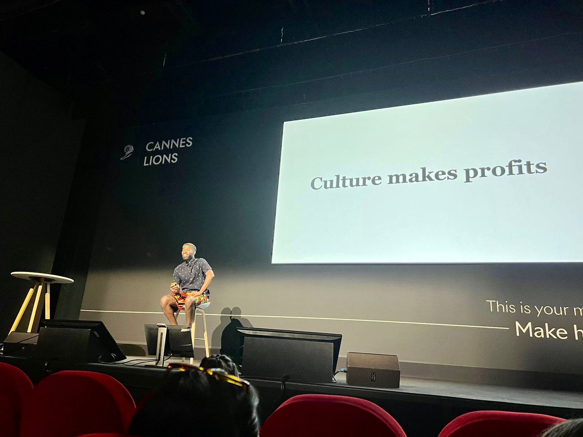 Live from #CannesLions2022: Our very own ECD @MisterMasango is speaking on Celebration vs. Cultural Appropriation. He’s joined by illustator @karabo_poppy and Made with Black Culture's founder & CEO Tommy Johnson 🇿🇦👊