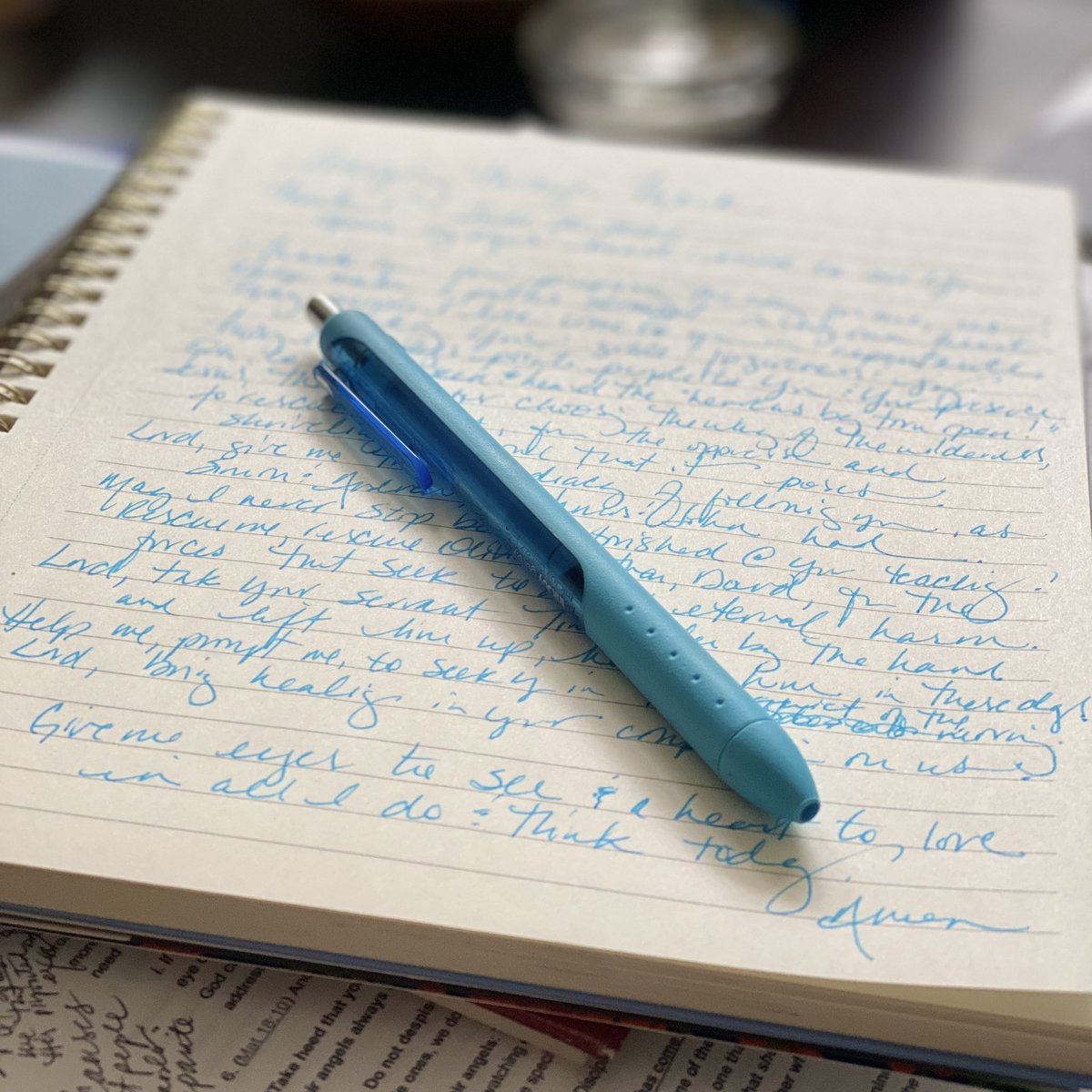 tammy_priest's tweet photo. Jesus, may I/we never stop being astonished at your words!
{one of the many prayers I journaled while praying through Mark 1 this a.m.}
#prayingthescriptures #morningprayer #mark1 #jesus #yeshua #redletters #messianic #messianicjudaism #messianicjew #journaling #prayerjournal https://t.co/GQdxTUTx4v