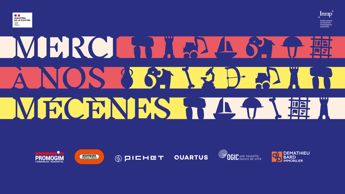 journees_archeo's tweet photo. Merci à nos mécènes qui ont permis de rendre les #JEArcheo 2022 possibles 🙏
@Bouygues_C @GroupePichet @QUARTUS @Ogic_officiel @DemathieuBard #promogim https://t.co/XAgQ5muuN0