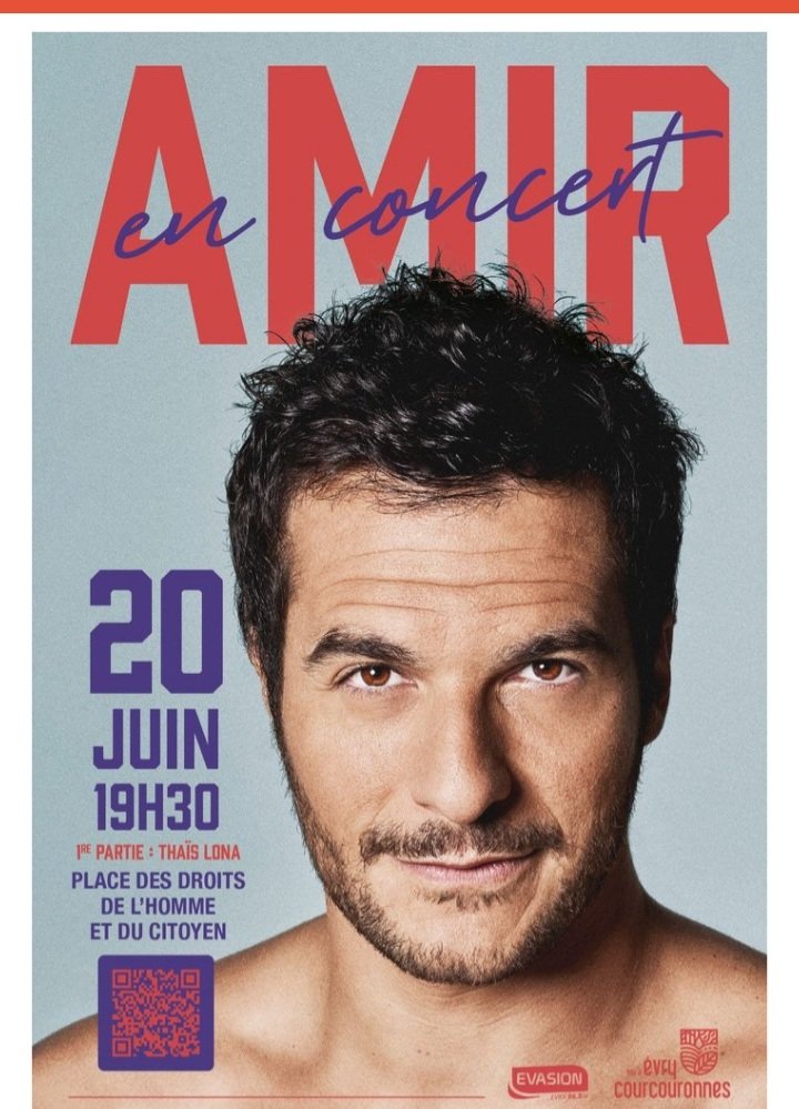 AmirFansES's tweet photo. Y para celebrar su cumpleaños, esta tarde @Amir_Off estará cantando en Évry-Courcouronnes @VilledEvryCourc https://t.co/LyuRNlKvOC