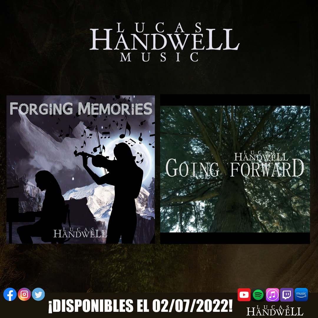 LucasHandwell's tweet photo. Forging Memories y Going Forward, canciones compuestas por Lucas Handwell!
¡DISPONIBLES EL 02/07/2022 en todos los canales de artista de Lucas Handwell!
Inspiradas en estilos como new age, piano y BSO!
Espero que os gusten!!
Sigue mis canciones en: https://t.co/nsb7aiADnD https://t.co/rWxPHL1ii3