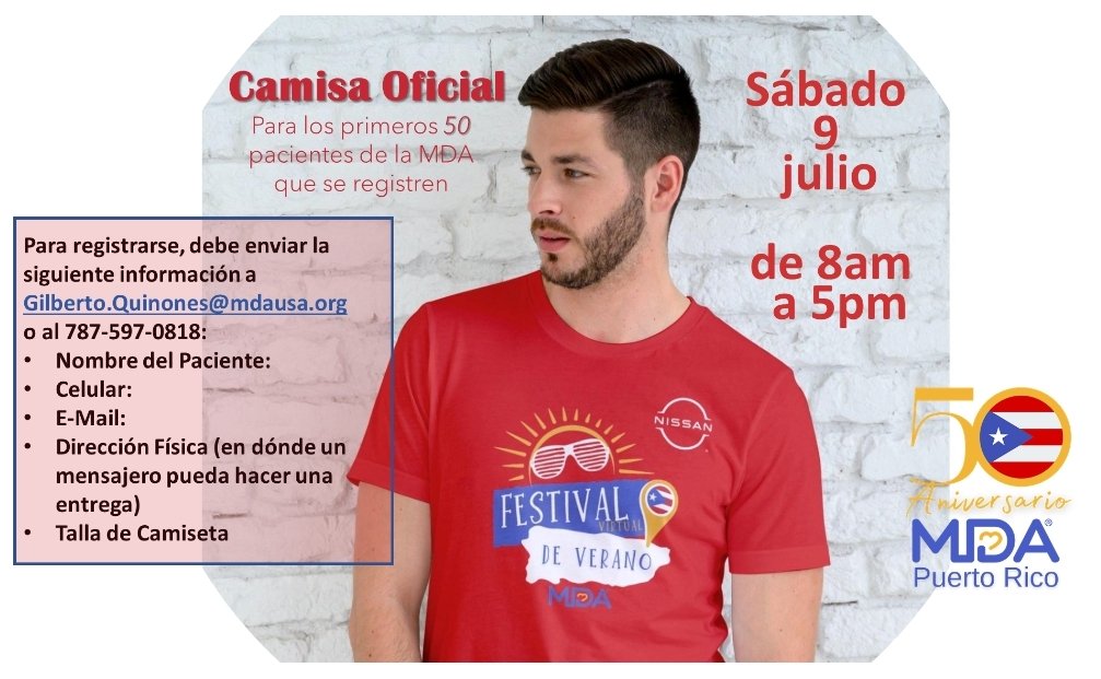 Vas a disfrutar un día lleno de actividades interactivas de manera virtual.  Regístrate hoy mismo.
#mdapuertorico #MDA #festivalvirtualdeverano