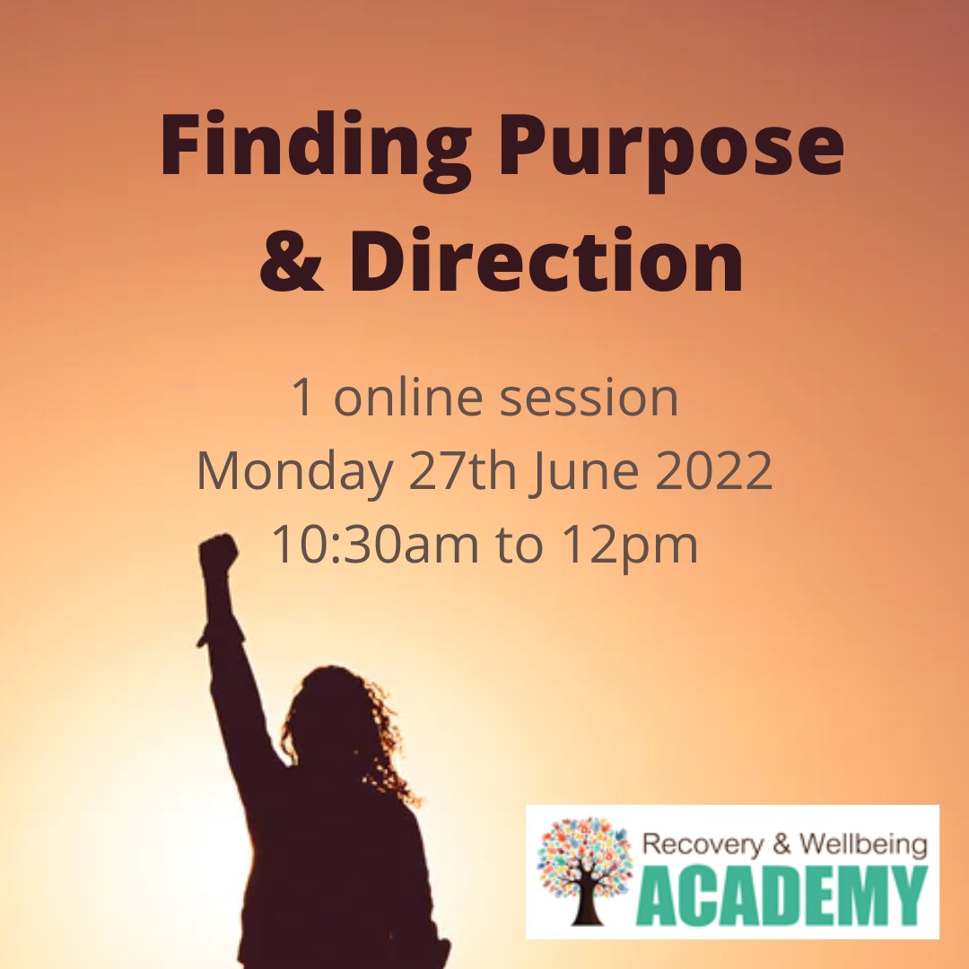 RecoveryAcadem2's tweet photo. Join @cwmind for a session looking at your values, how to achieve balance in your life, and goal setting π
#PurposeAndDirection https://t.co/DC3QpxAhEd