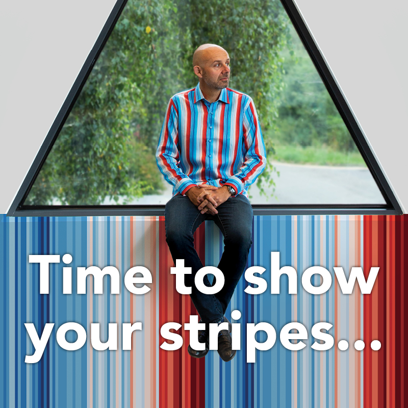 dresscodeshirts's tweet image. #ShowYourStripes
Tomorrow, Tuesday June 21st

The warming stripes have been used around the world to engage people in the Climate change story. Tomorrow sees people around the world 'showing their stripes', spreading the word about what we can all do to help.