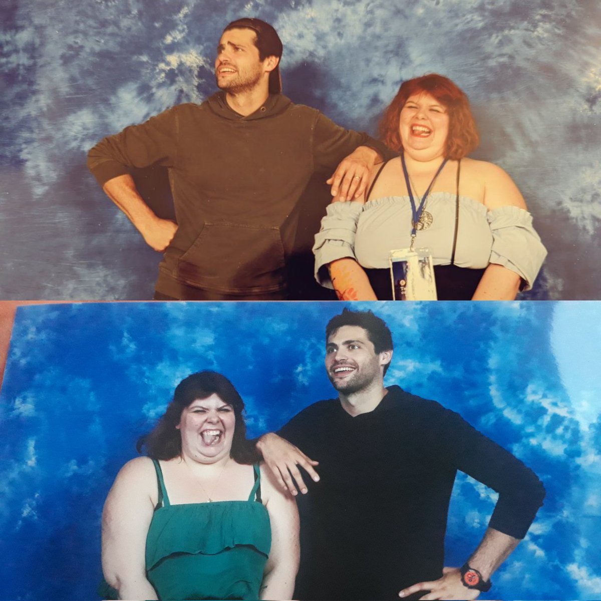 0xym0ore's tweet image. #THOS4 en haut VS #THOS3 en bas. 
Same people, same poses, different years. ❤️