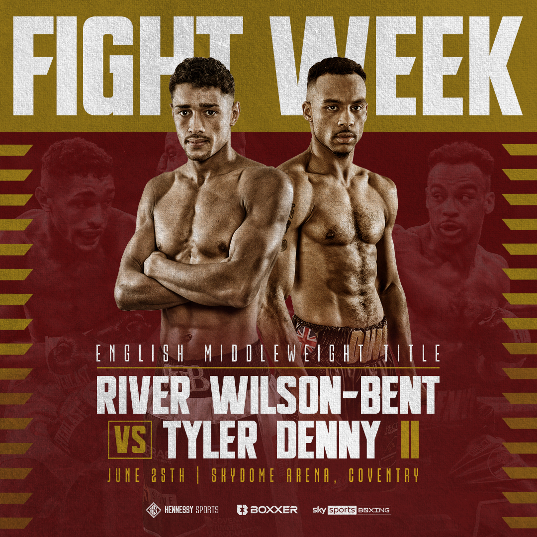 Hennessy Sports (@hennessysports) on Twitter photo โณ The time is close for these two to finally settle their differences
๐ด๓ ง๓ ข๓ ฅ๓ ฎ๓ ง๓ ฟ English Middleweight Title on the line as <a href="/RiverWBboxing/">River</a> and <a href="/Tnd91Denny/">Tyler Denny</a> meet for their rematch
โก๏ธ <a href="/boxxer/">BOXXER</a> show this Saturday at the <a href="/CoventrySkydome/">Skydome</a> Arena. Also live on <a href="/SkySportsBoxing/">Sky Sports Boxing</a> โณ The time is close for these two to finally settle their differences
๐ด๓ ง๓ ข๓ ฅ๓ ฎ๓ ง๓ ฟ English Middleweight Title on the line as <a href="/RiverWBboxing/">River</a> and <a href="/Tnd91Denny/">Tyler Denny</a> meet for their rematch
โก๏ธ <a href="/boxxer/">BOXXER</a> show this Saturday at the <a href="/CoventrySkydome/">Skydome</a> Arena. Also live on <a href="/SkySportsBoxing/">Sky Sports Boxing</a>