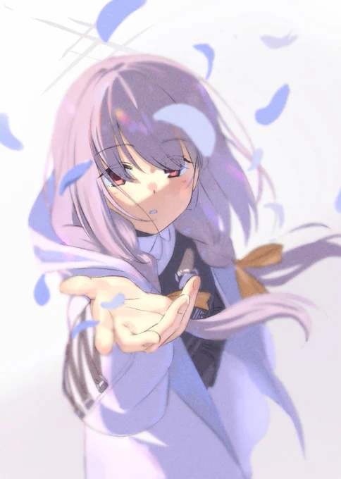 まつ毛塗り忘れてました❗
修正するついでに質感も足しました。 