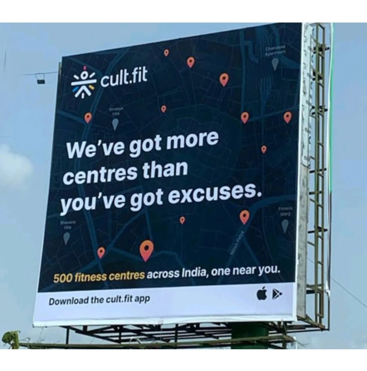 CornflakesMedia's tweet photo. cultfitofficial 's latest OOH campaign grabs attention with it's puns.

The campaign attempts to find an answer to one of the biggest impediments to starting or sticking to a fitness journey i.e. the ‘bed-to-gym’ struggle.

What did you think about this campaign? https://t.co/zlxkaT2P8v