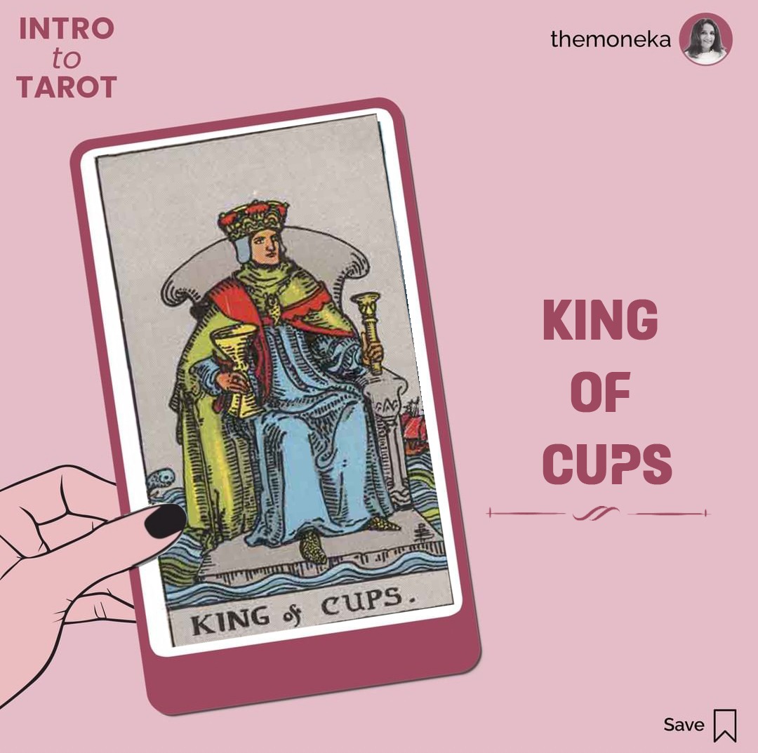 themoneka's tweet photo. The king of cups shows a man seated on the throne. This card tells you that if you are being challenged make rational and mature decisions, keep the negativity away.
.
#themoneka #moneka #aceofcups #tarot #tarotreading #tarotcards #Mondayvibes https://t.co/4CTED5SqVY