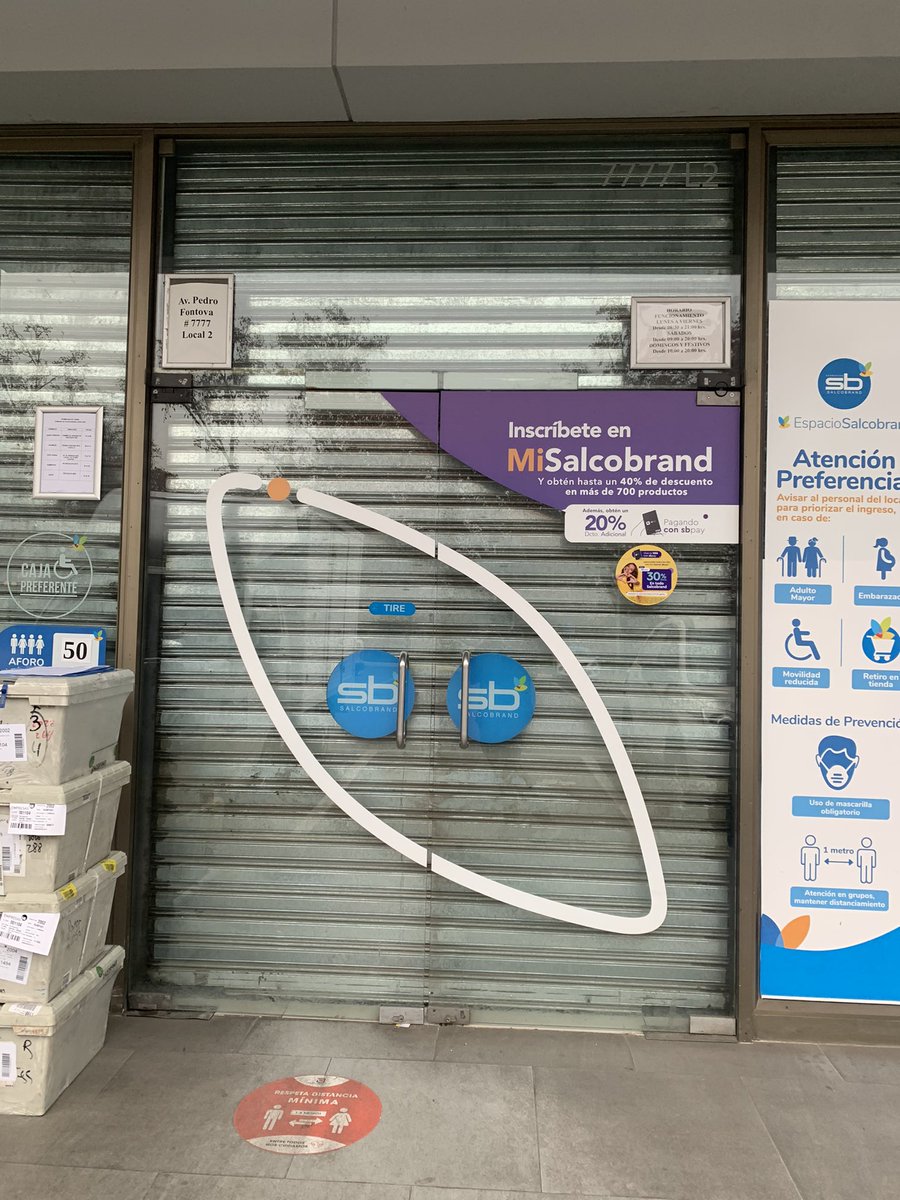 jeam's tweet photo. @Salcobrand qué pasó con los horarios? https://t.co/Ikz4TevGGV