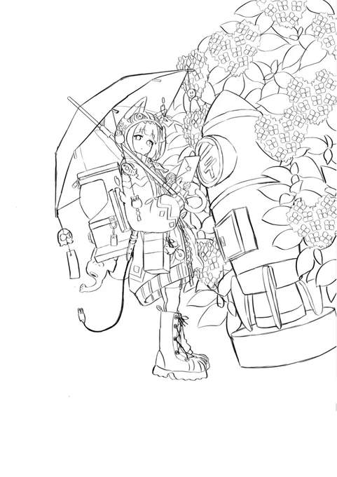 線画おわらん 