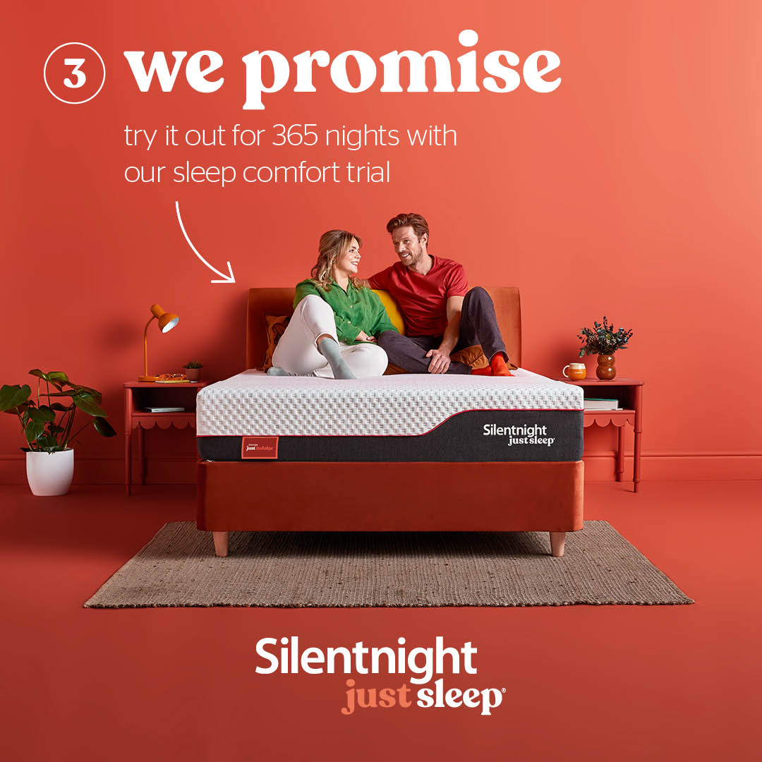 We've made sleep easier than ever. Introducing just sleep®. Our brand new range of rolled mattresses that can be delivered fast and for free. Follow our three simple steps to find your perfect mattress at Silentnight.co.uk