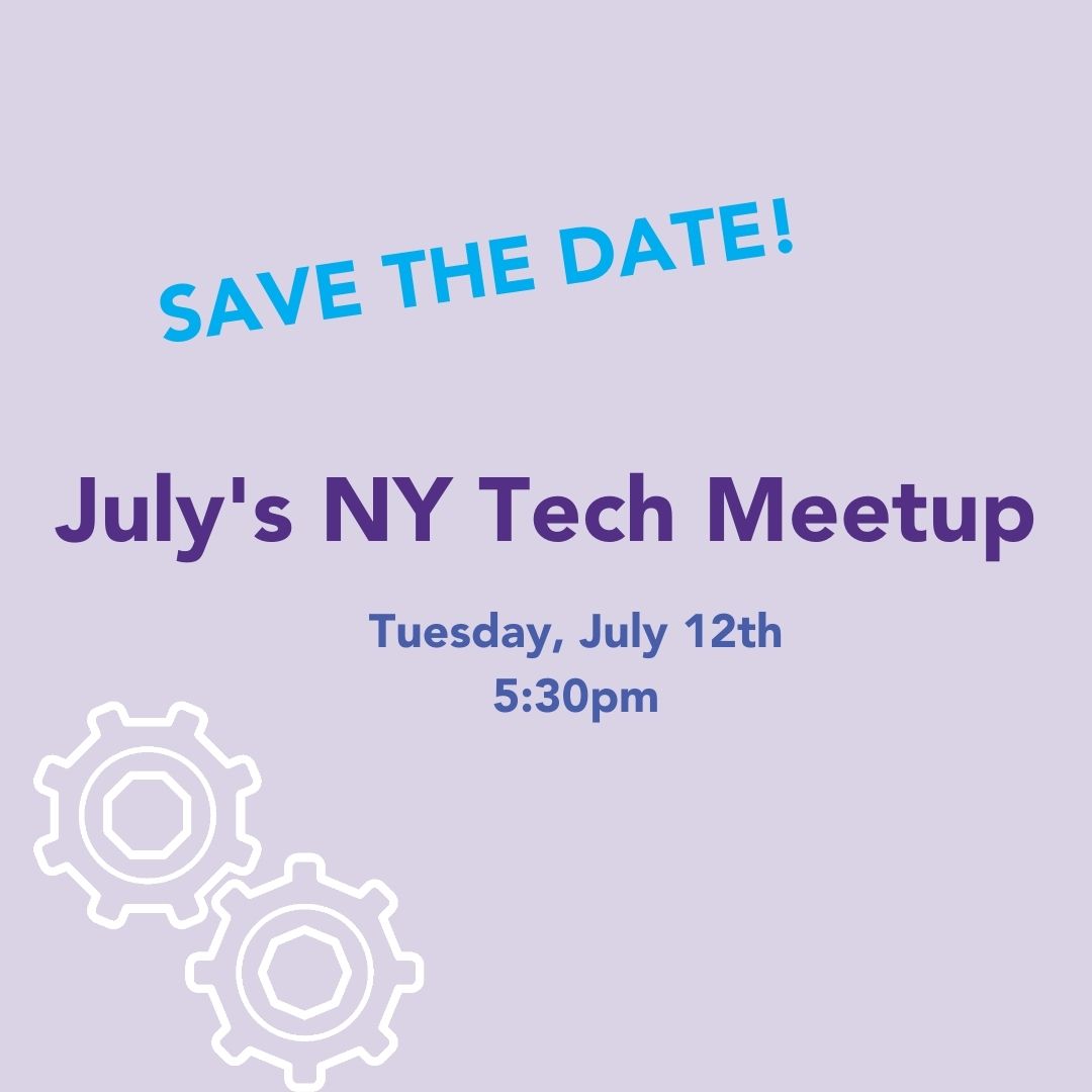 NYTechAlliance's tweet photo. Save the date and join us at July’s #NYTechMeetup! We will be featuring #founders and their cutting-edge #technology. RSVP now! #startups #nyc
When: Tuesday, July 12th at 5:30pm
RSVP: https://t.co/vuBseZnXSk https://t.co/u4789j9oF7