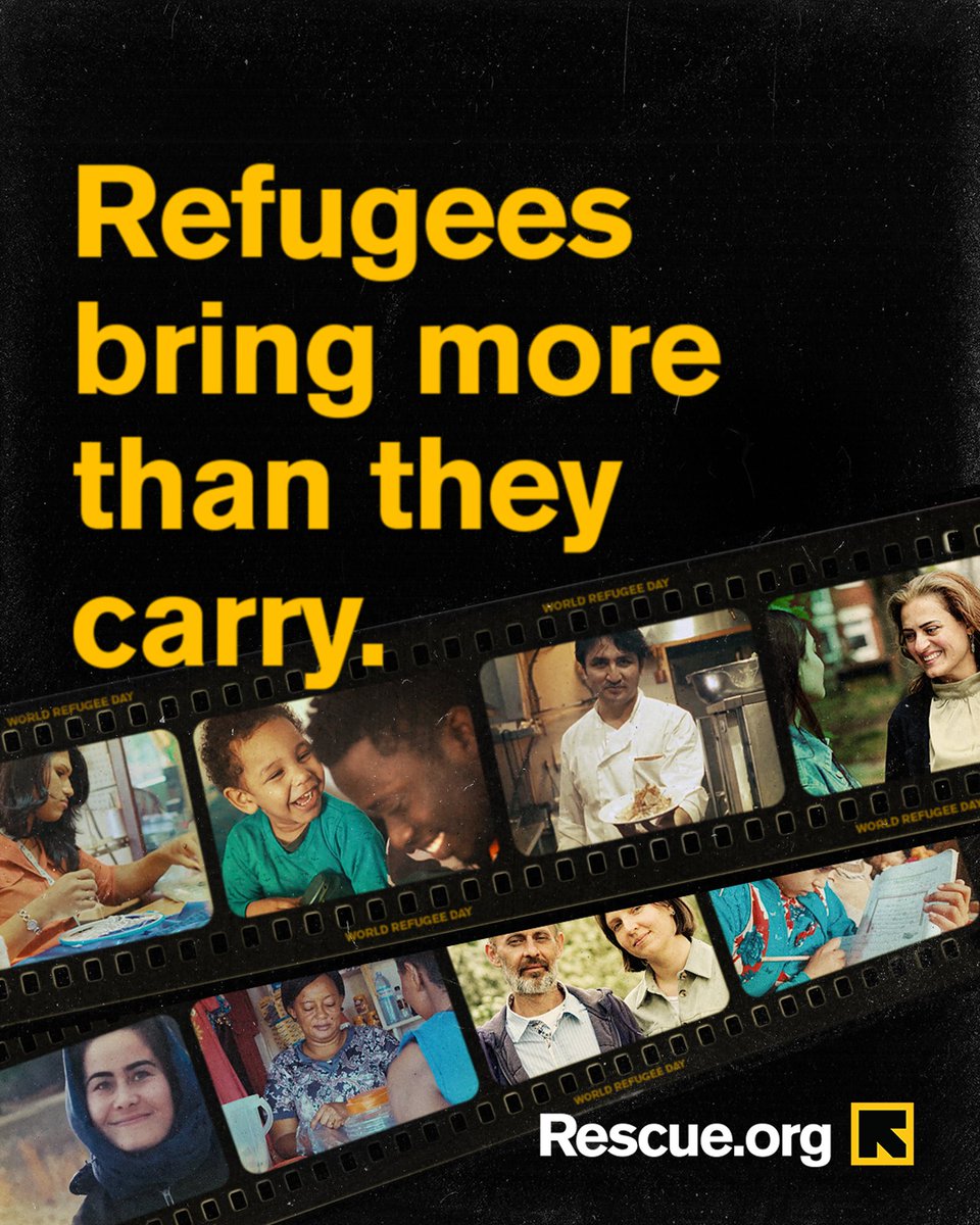 RESCUEorg's tweet photo. Dreams. Traditions. Experience. Reminder: what refugees carry is not all that they bring. 💛
 
At the IRC, we’ll never, ever stop working to make #RefugeesWelcome — today and every day. 

RT to celebrate refugees this #WorldRefugeeDay https://t.co/90tVhXnQ0D