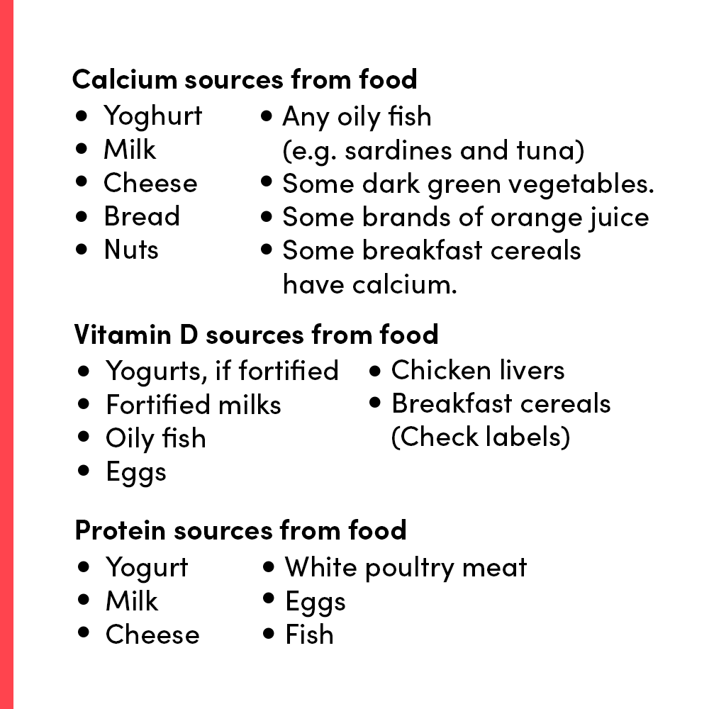 Check our list of food sources to support your bone health below! 👇