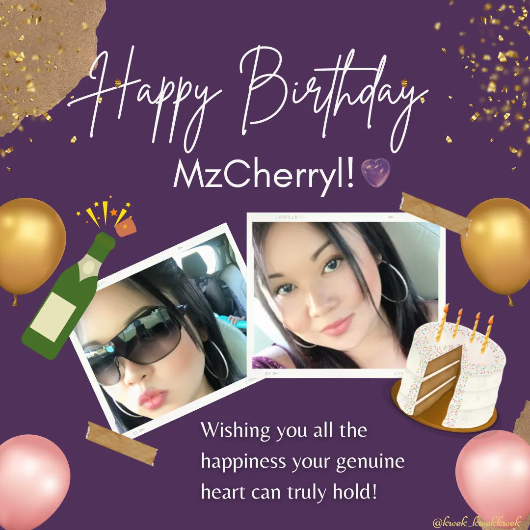 SehamDaghlasWW's tweet photo. Happy birthday @Mz_Cherryl 🥳 

Thank you for everything ate che. We love you so much mwuaahhhh😘 

#SehamDaghlas | @sehamburger https://t.co/Mzl19HcMuE