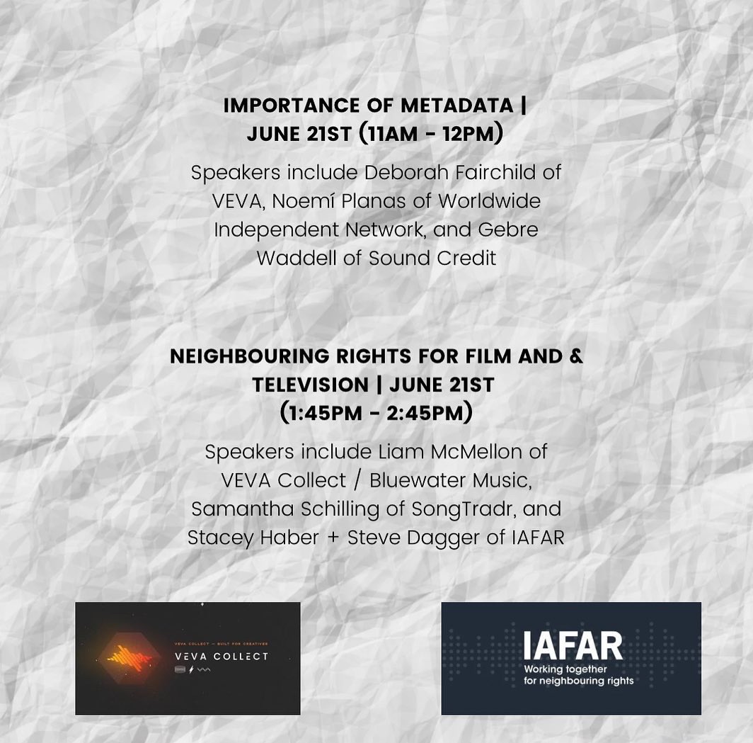 London's calling 🇬🇧 Stop by the <a href="/iafarofficial/">IAFAR</a> conference on June 21st to hear two of our VEVA leaders discuss metadata and more!
