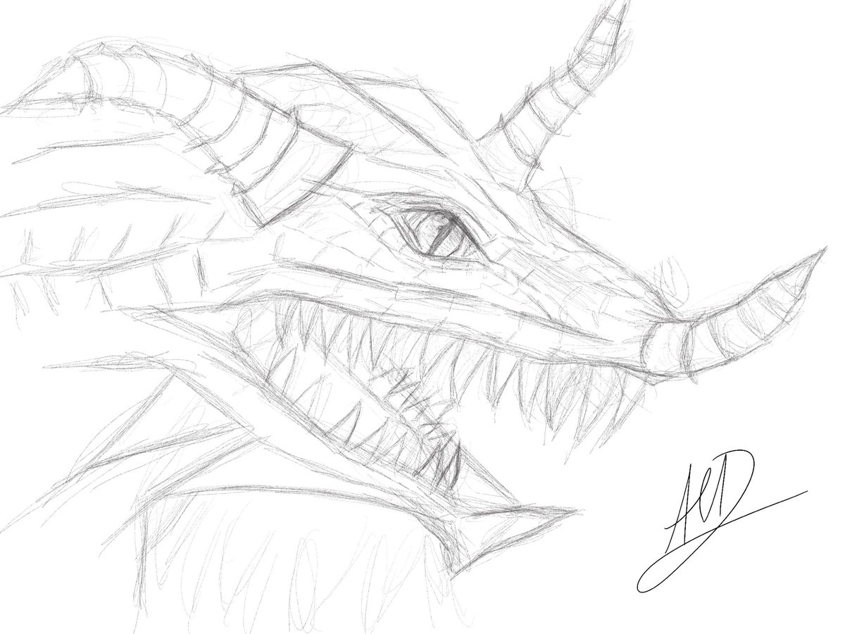 AnEmptyDream2's tweet photo. Vashrosnirhokk, a mighty red dragon, towering over the corpses of his enemies, none of whom have survived… except…

#dragon #dnd #penandpaper #character #digitalart #art #sketch #oc https://t.co/zlAa4W6Yl5