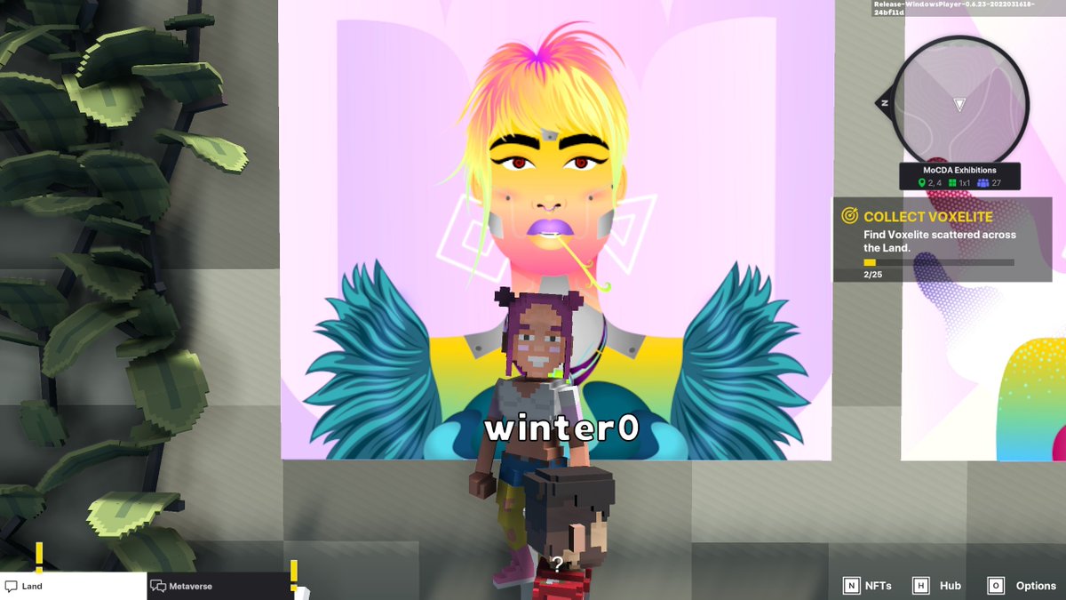 Bowniemonte's tweet photo. @TheSandboxGame @worldofwomennft I just participated in the #TheSandbox weekly contest for a chance to win 200 mSAND! I found the art piece, check out my screenshot below!
👇 https://t.co/Ou5UMGVs2g