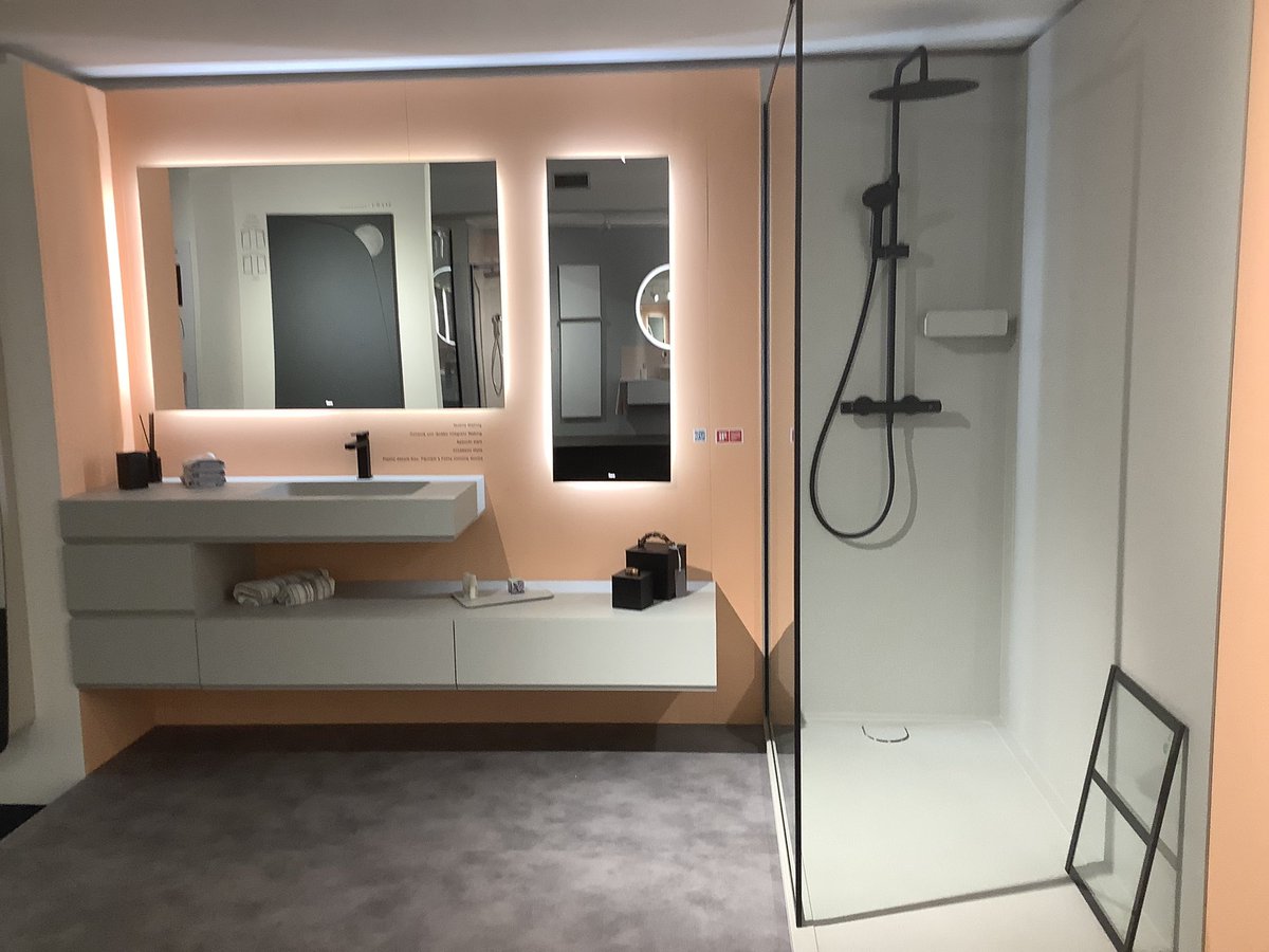 heolby's tweet photo. On walkabout in Milan we visited several showrooms including Antrax radiators with their cutting edge design, @LaufenBathrooms showcasing the exciting new additions to Alessi range &amp; then Fiora cleverly combining new shower tray designs &amp; matching furniture. A great experience! https://t.co/rjjiJ8ROHU
