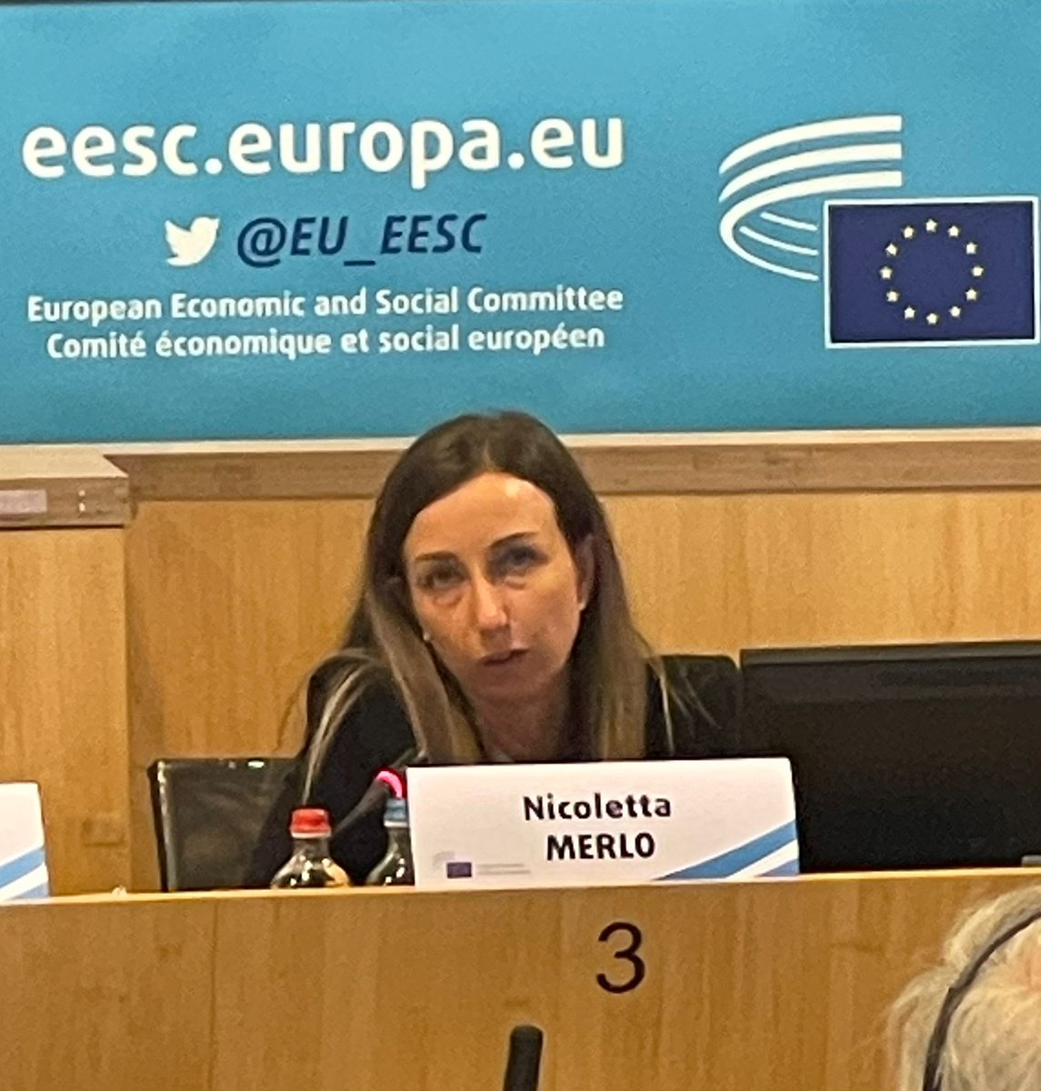 WorkersEESC's tweet photo. @NMerlo87 on the role of young people:
Young people have suffered the impact of several crises in recent years. Their development has been affected. We must involve young people in all European policies, not just those that are supposedly relevant to them'.
#WorkersVoice https://t.co/qJARj9TzoW