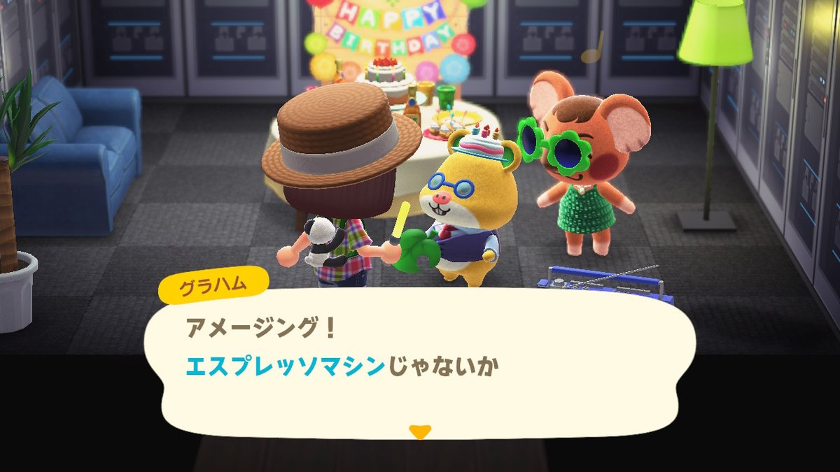 mitonattoamr's tweet photo. おめでとうですぞ！
#グラハム #どうぶつの森 #AnimalCrossing #ACNH #NintendoSwitch https://t.co/VRFqydqzoM