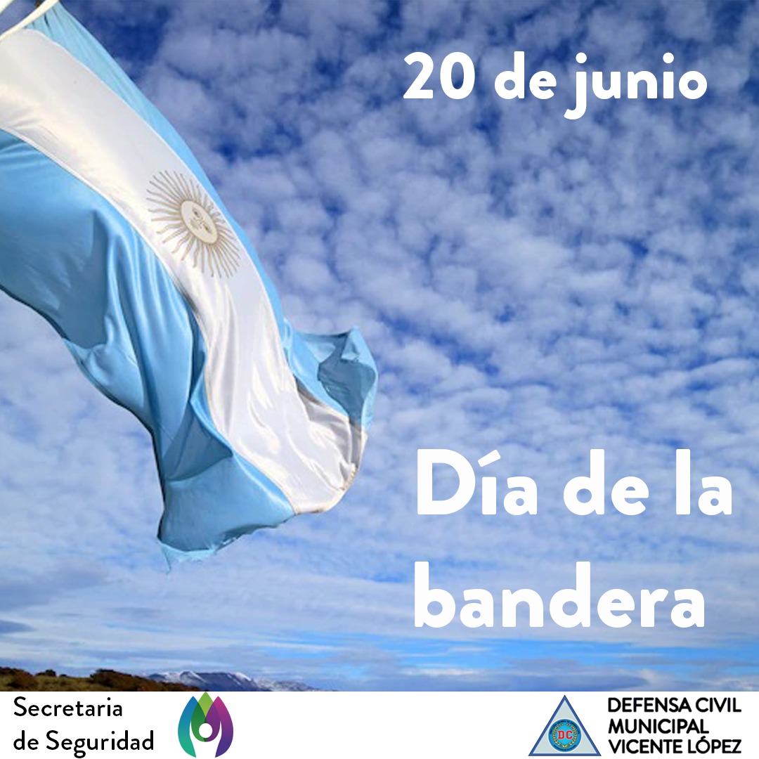 DC103MVL's tweet photo. Hoy 20 de junio se conmemora el Día de la Bandera en homenaje a Manuel Belgrano, quien falleció ese mismo día en 1820. 🇦🇷 https://t.co/LHvMVm8Ad5