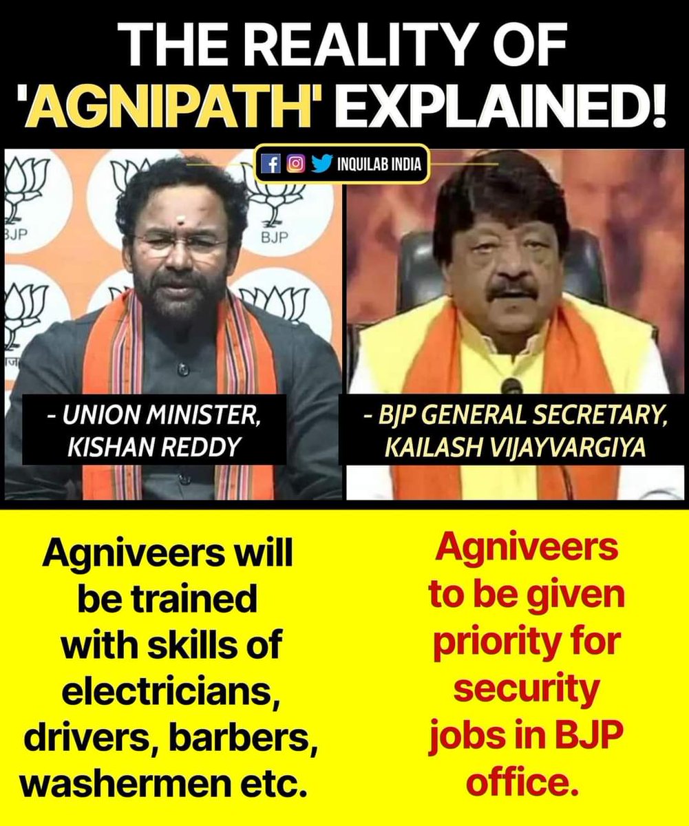 SSCASPIRANTS6's tweet photo. #अग्निपथ_योजना_वापस_लो

#AgnipathWapasLo https://t.co/JBmfJEBfQC