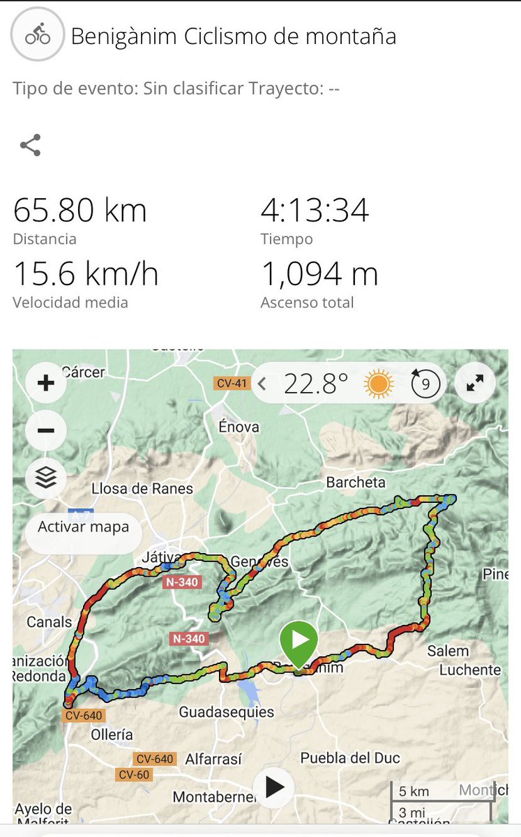Anem sumant kilómetres … Bona ruta  la de huí!!! 🚴🏼🚴🏼😅🏔