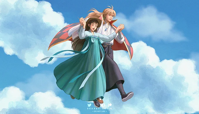Howl &amp; Sophie in hanfu☁️ 