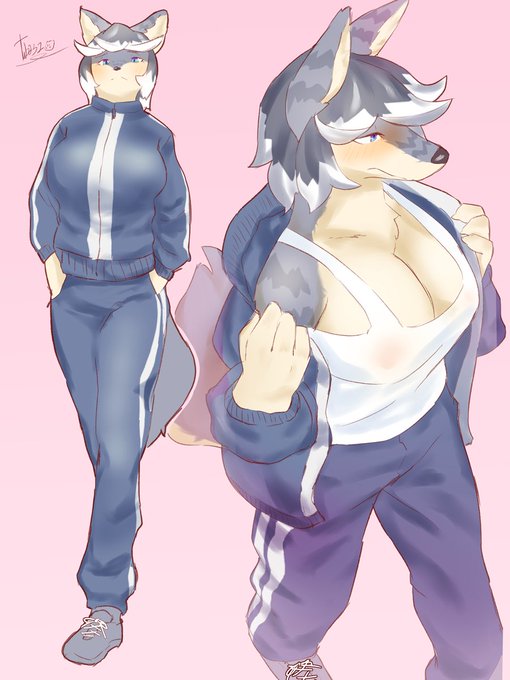 オオカミさんの桃ジャージ🐺🍑 