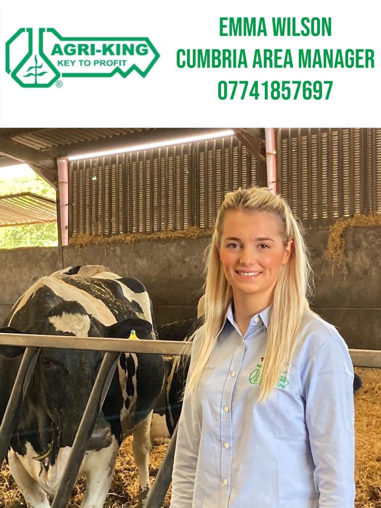 AgrikingLtd's tweet photo. In the first of our new #meettheteammonday series we are excited to introduce the newest member of the Agri-King LTD team.
Emma Wilson joins us to cover Cumbria,North West England. She has a huge passion for the dairy industry and is looking forward to her new role. #teamdairy https://t.co/JdWFQAyRuR