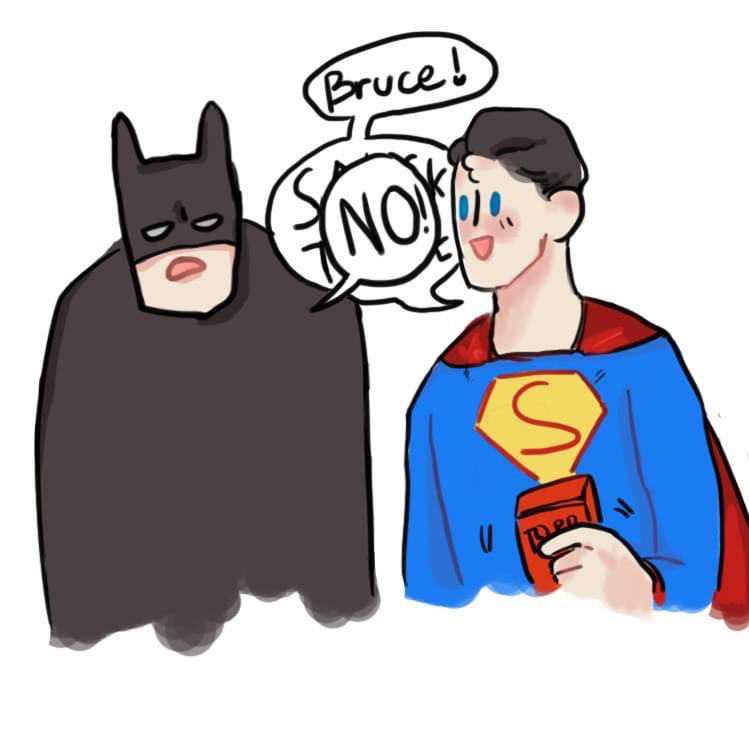 lill_Suu's tweet photo. Look what younger me had done 🤣
#supbat #batman #superman #BruceWayne #ClarkKent https://t.co/uCMkHcg2pK