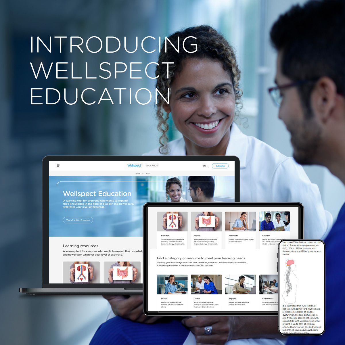 WellspectUK's tweet photo. Introducing Wellspect Education, a learning tool for everyone who wants to expand their knowledge in the field of bladder and bowel care, whatever your level of expertise.

https://t.co/DeDo1vnaEZ 

#Bladder #Bowel #ClinicalEducation #MedEd #CPD https://t.co/yLQx0s9nzW