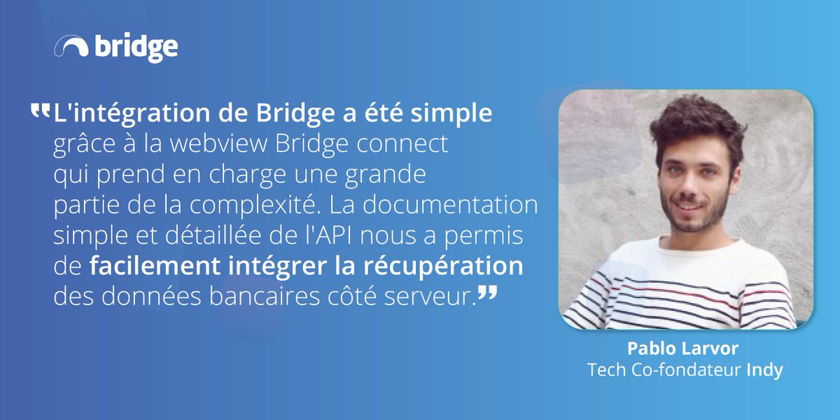 Indy est une application comptable qui permet d’automatiser la comptabilité des indépendants.

Dans notre cas d'étude découvrez comment avec Bridge  les clients d'@Indyteam_fr sont passés de 2j à 2h pour réaliser leur saisie comptable👉bit.ly/3Ho4wCJ

#comptabilité #ERP