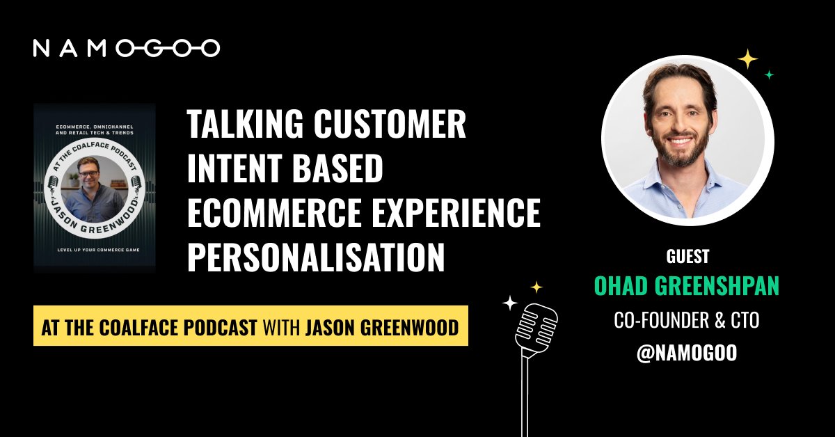 wandz_ai's tweet image. Our Co-Founder &amp;amp; CTO, @OhadNamogoo, was interviewed on the #AttheCoalface Podcast with @j_greenwood2! 

Give it a listen &amp;gt;&amp;gt; bit.ly/39GQ38D

#Namogoo #DigitalJourneys #CustomerExperience #Personalization #eCommerce #eComm #OnlineBusiness