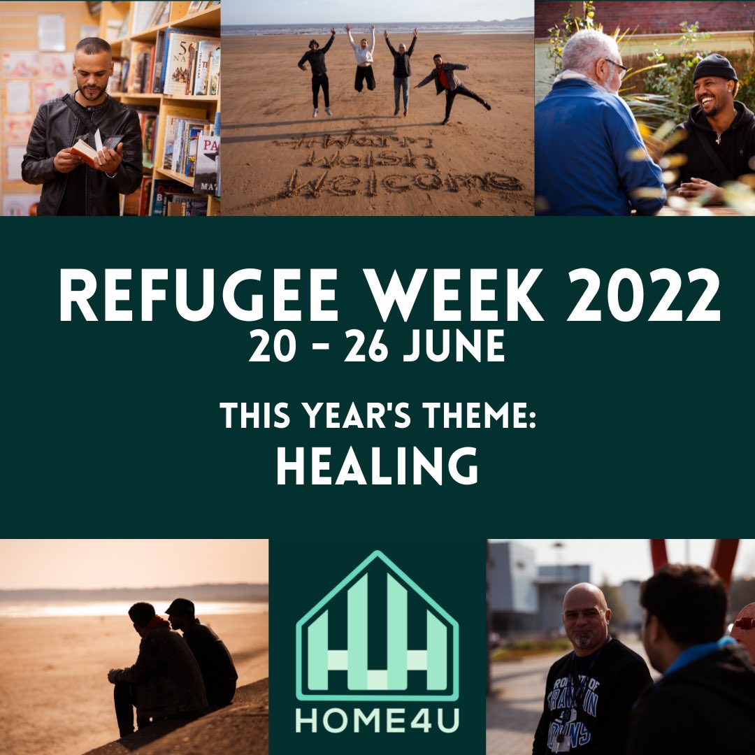 Home4UCardiff's tweet photo. It’s Refugee Week 2022! This week we will be sharing the stories of refugees and asylum seekers in South Wales, highlighting their experiences in relation to this year’s theme: #Healing. Stay tuned for more! 💙

#RefugeeWeek2022 #WorldRefugeeDay #WithRefugees  #HealingTogether https://t.co/ioU0aJp3KO